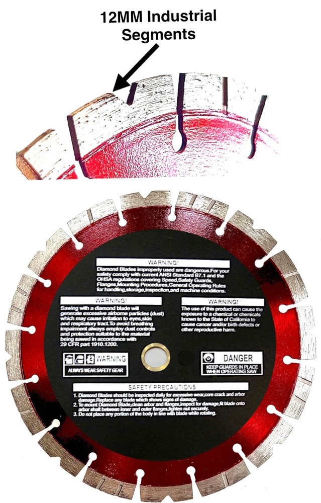 Dewalt Flexvolt 9" Diamond Blade Stone Masonry Concrete (Equivalent) 3pk