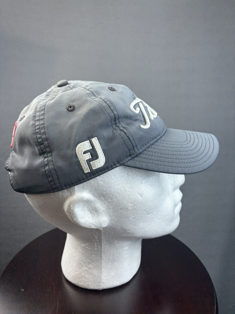 Titlelist Footjoy Prov V1 Hat Cap Gray Strap Back Adjustable Golf Baseball