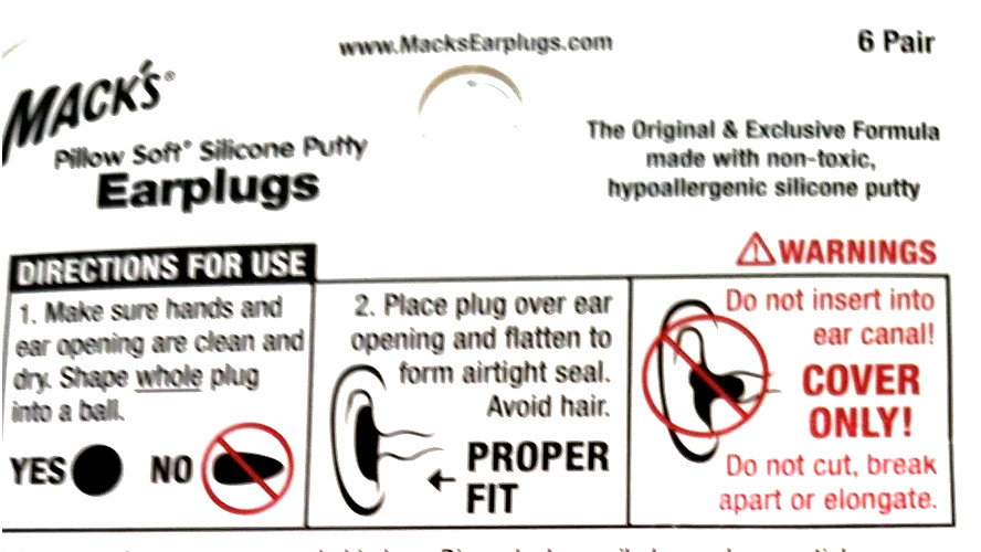 Mack'S Pillow Soft Silicone Earplugs 6 Pr Value Pack Original Moldable Non-Toxic