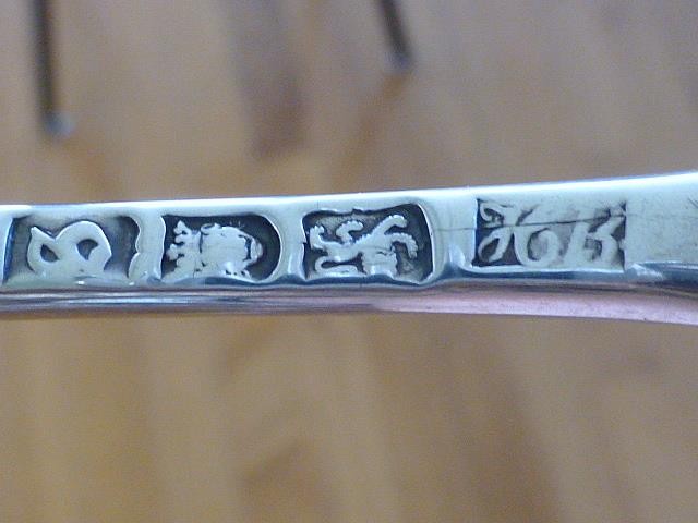 1773 Hester BATEMAN Sterling Silver Tablespoon Spoon 8.75" FLYING DRAGON