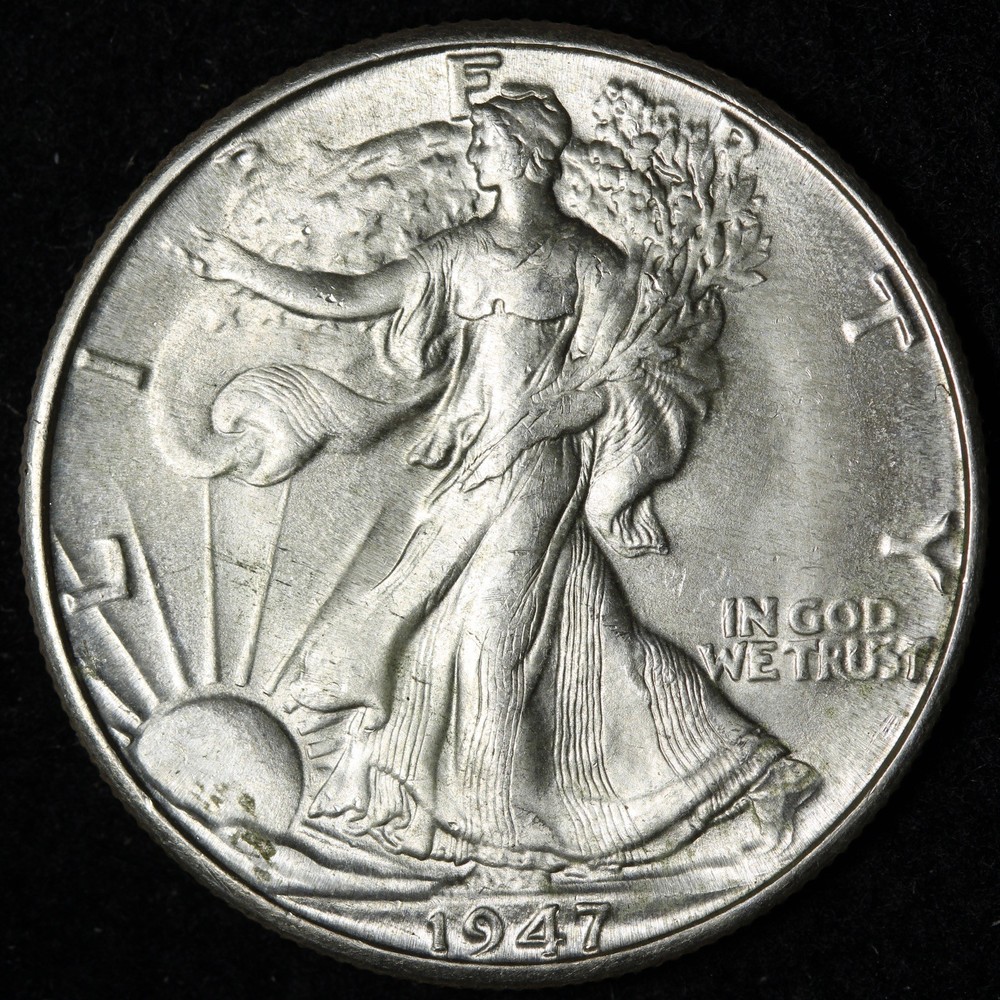 1947-D Walking Liberty Silver Half Dollar BU *UNCIRCULATED* MS E345 GSEC