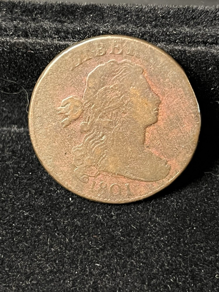 1801 large cent S-213 Vg Details