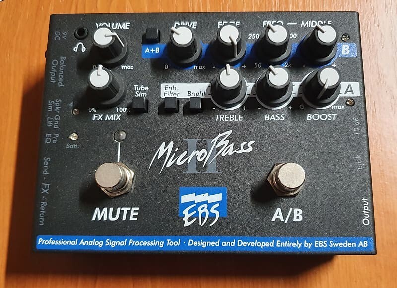 EBS MicroBass 2 Bass Preamp Pedal effect