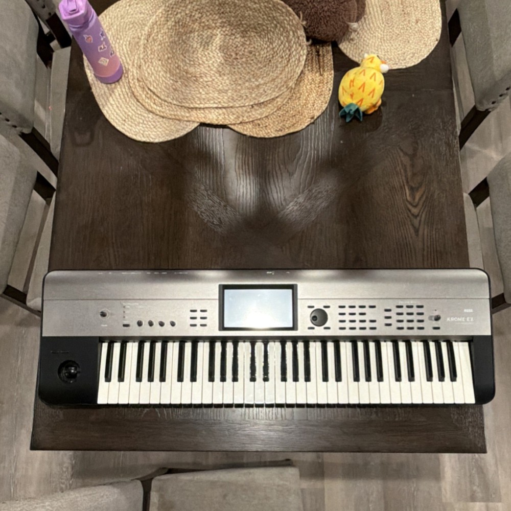 Korg KROME EX 61-Key Electronic Keyboard with Case, Cable, Touchscreen