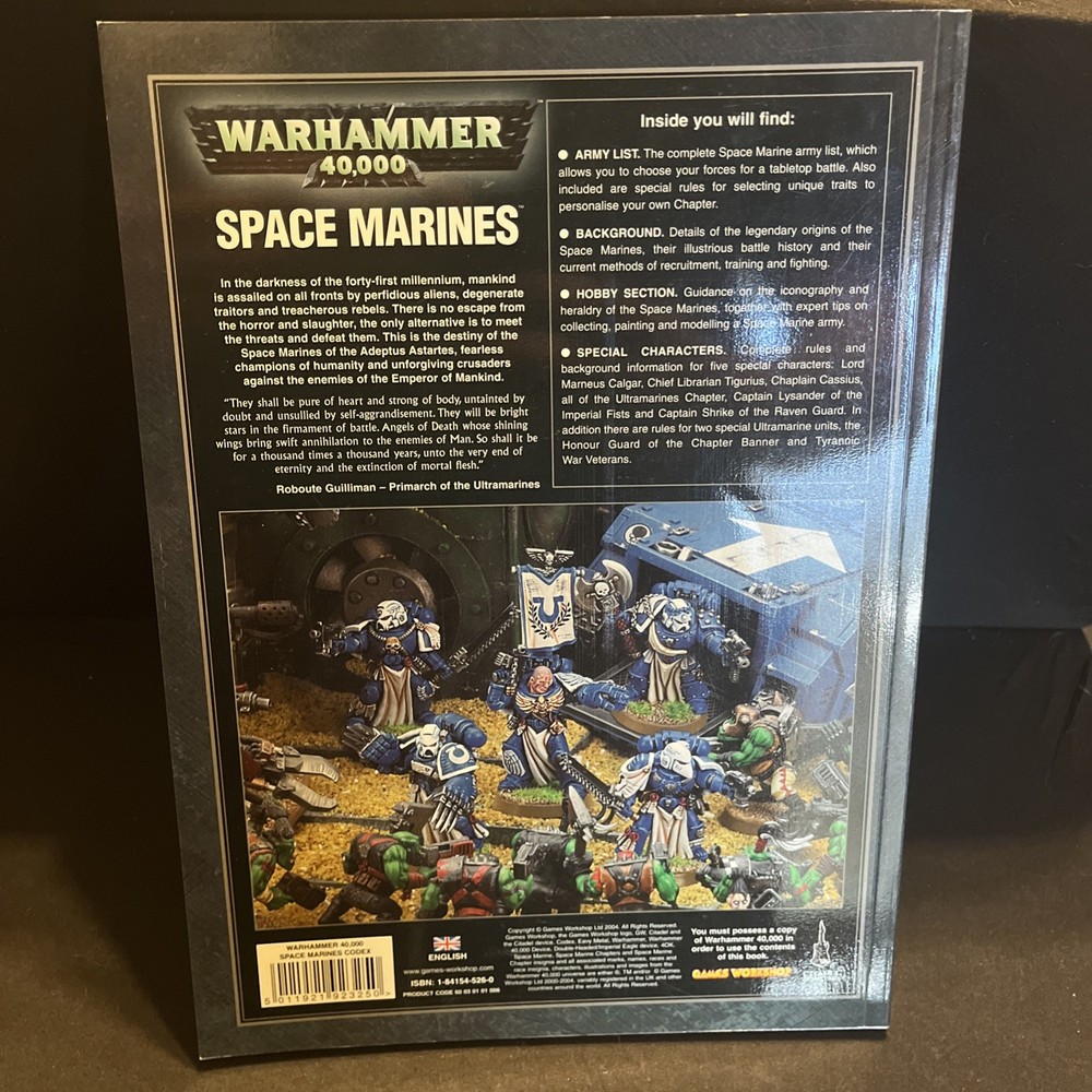 Games Workshop Warhammer 40k Space Marines Codex 4th edition