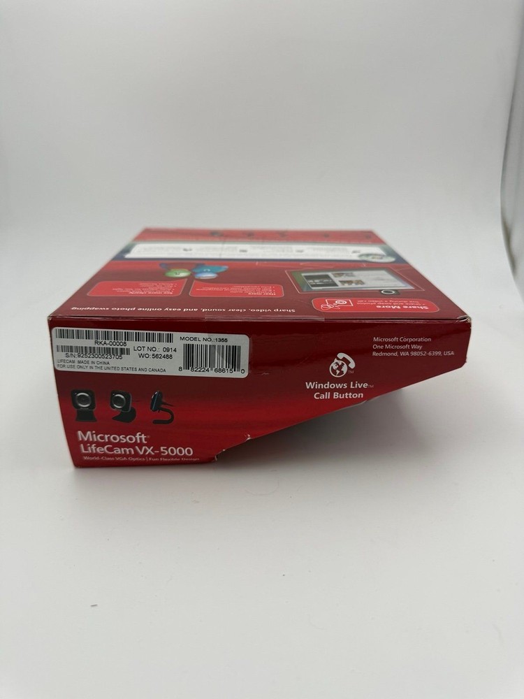 MICROSOFT LIFECAM VX-5000 WEB CAM World Class VGA Optics