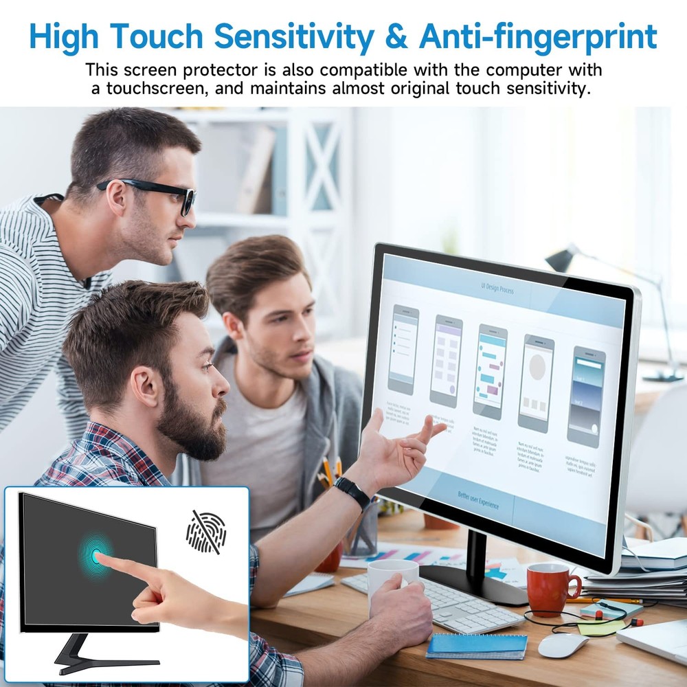 2-Pack 24 inch Anti Glare Computer Screen Protector, Matte Computer Screen Co...