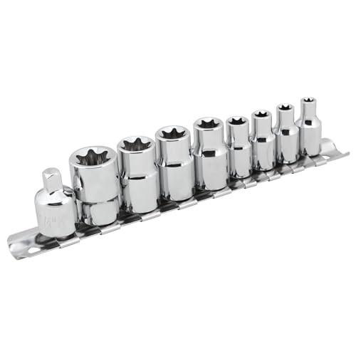 W1338 9-Piece External Star Socket Set External Star Skt Set ChrV (9pc)