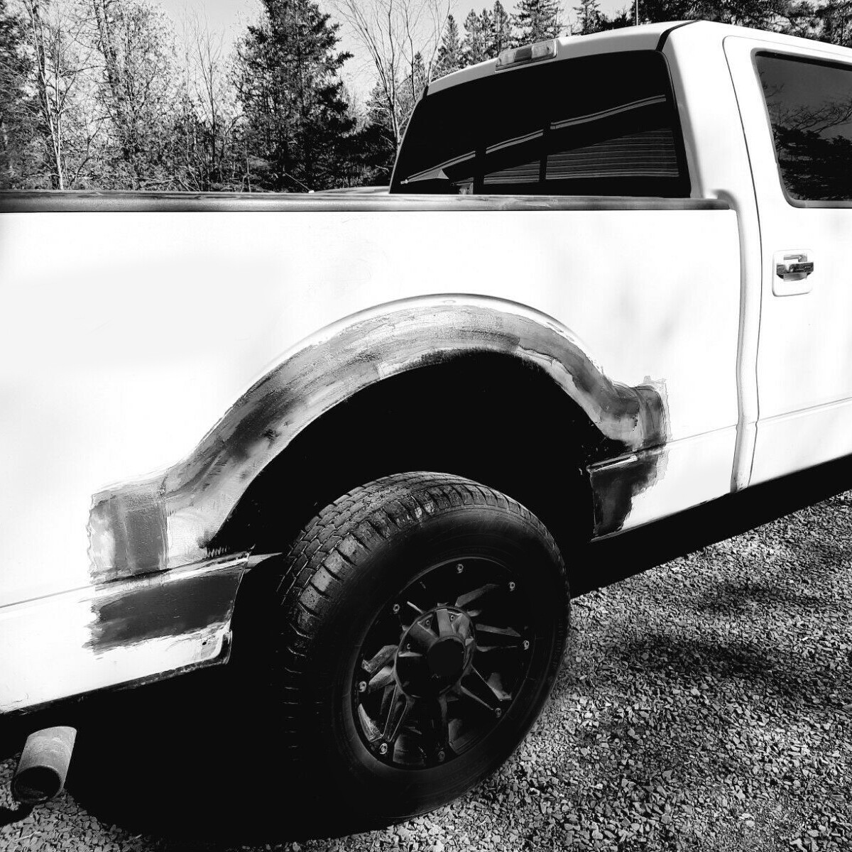 Rear Bed Wheel Arch Repair Panels W/o Molding Holes For 09-14 Ford F150 F-150 LD