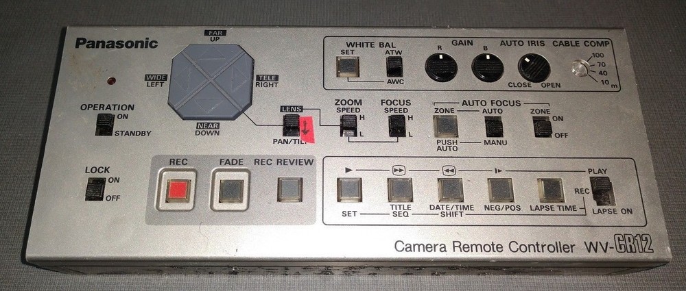 Panasonic Security Camera Controller WV-CR12 - Remote PTZ Control