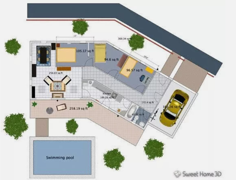 Sweet Home 3D - Graphic Interior Design CAD Architect Software - WINDOWS CD-ROM