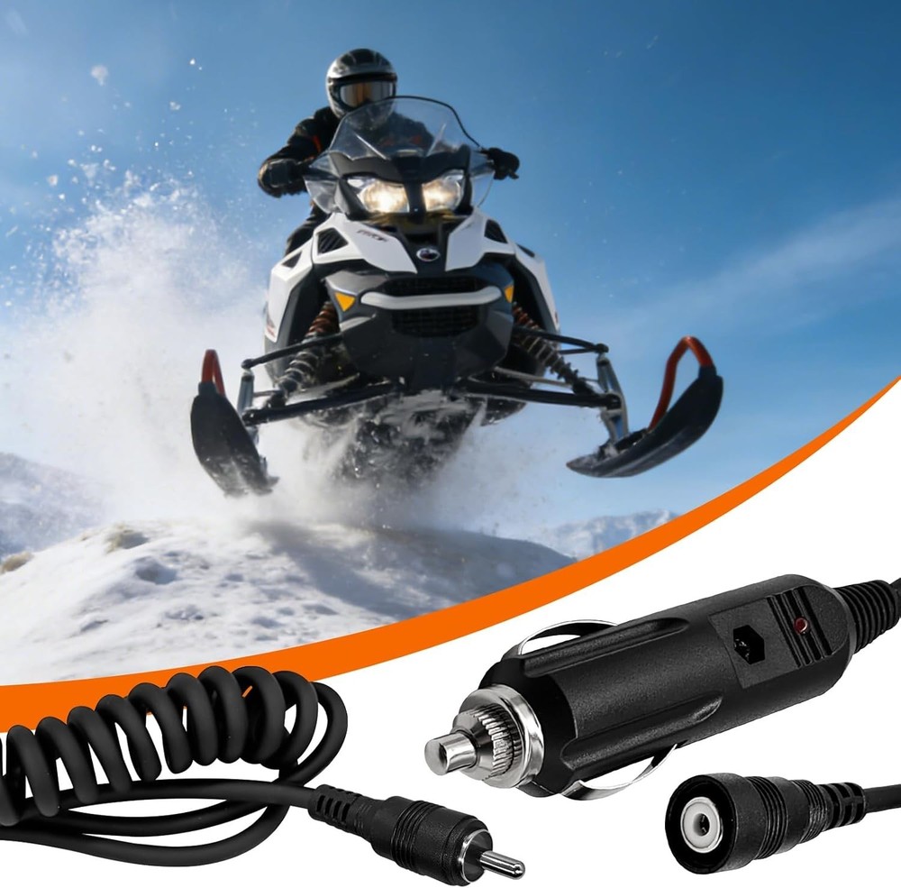 Universal 12V Snowmobile Helmet Heated Shield Kit - Includes RCA & Cable Ties