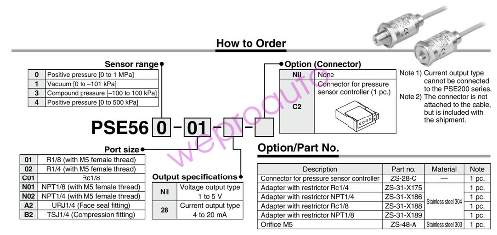 SMC PSE563-01 Pressure Sensor Digital Pressure Switch New ✦KD