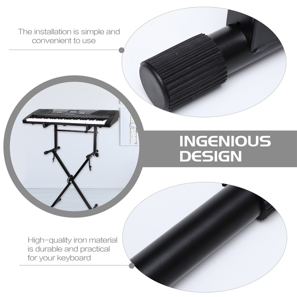 2 Sets Electronic Organ Keyboard Universal Elevation Brackets Keyboard Holder