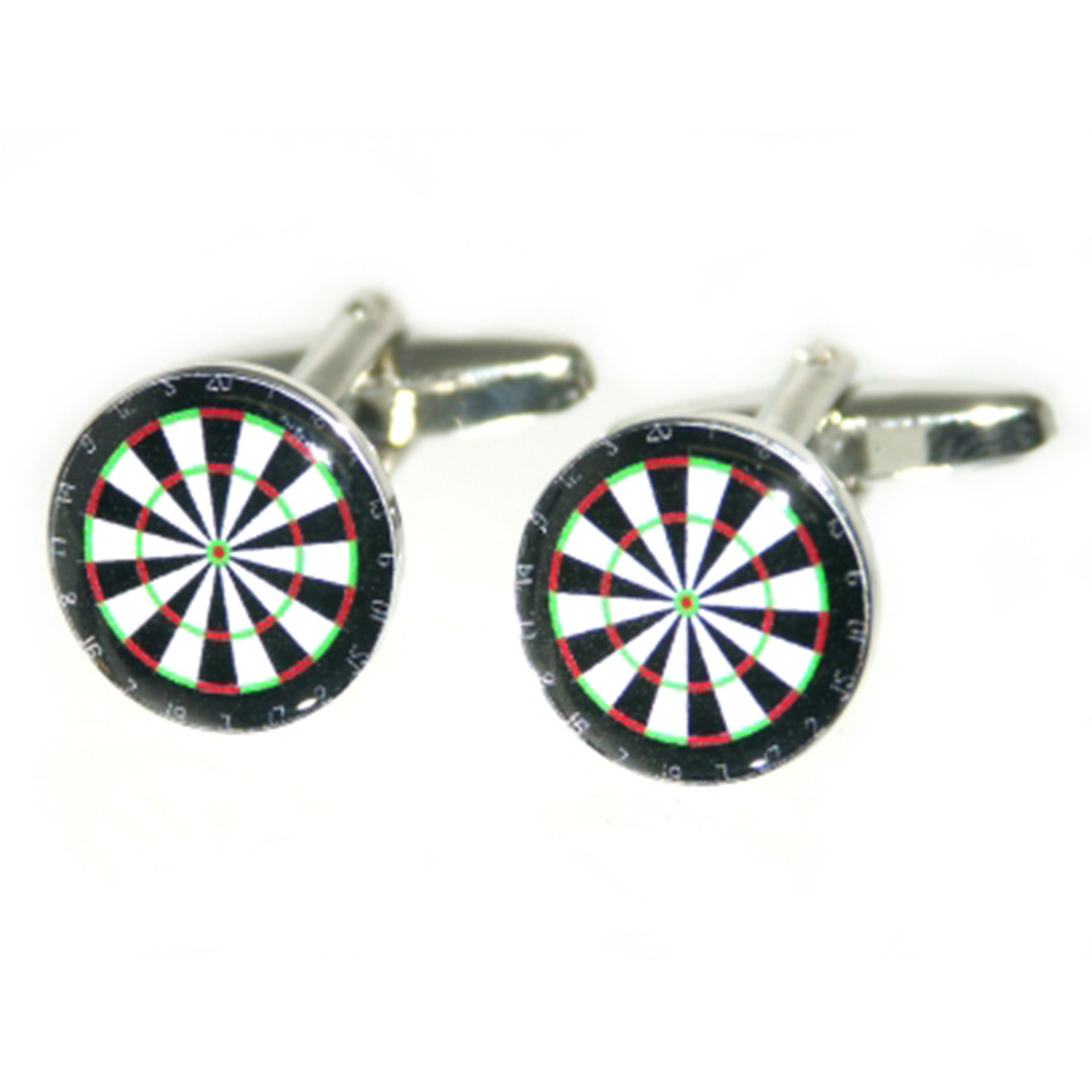 High Quality Round Dart Board Cufflinks
