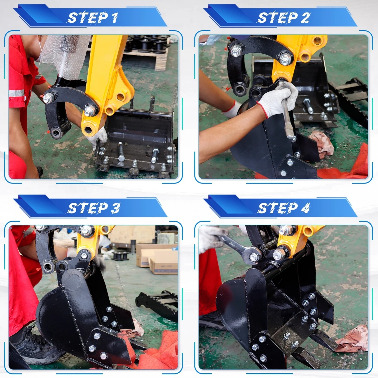 200mm Mini Excavator Bucket | 8" Heavy Duty Narrow Digging Bucket | 25mm Pin USA