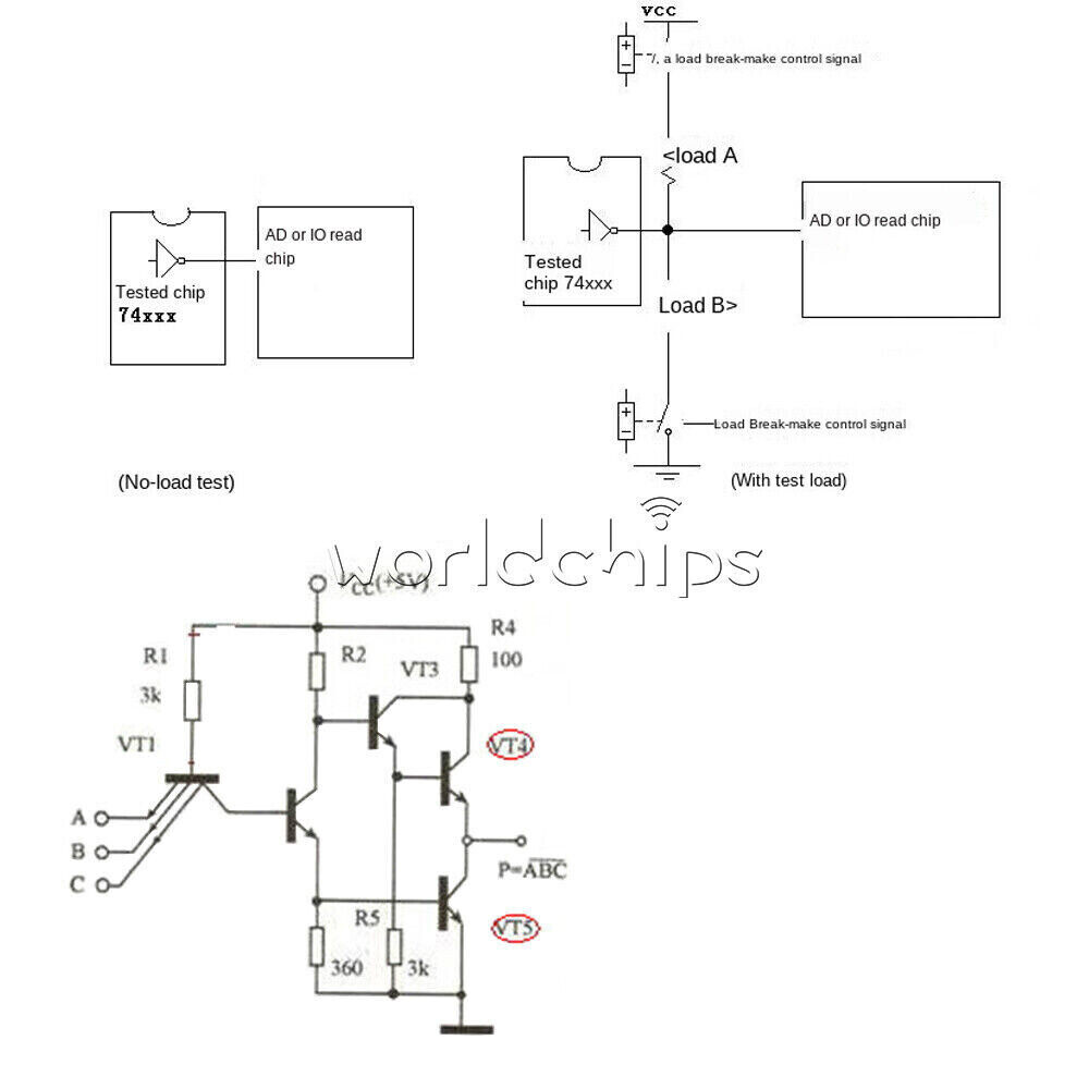 Integrated Circuit IC Chip Tester Optocoupler Auto-identify Transistor Tester
