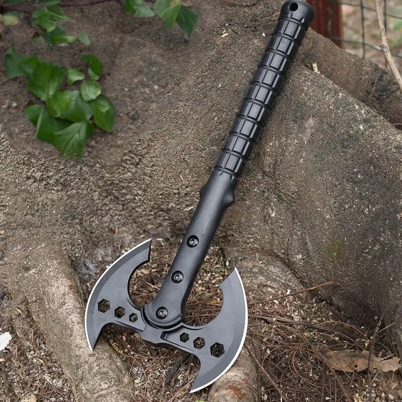 Small Battle Axe Combat Hatchet Mini Double Sided Axehead Fighting Tactical