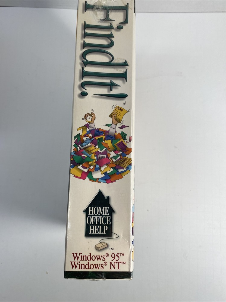 FindIt! Rom Tech Software Home Office Help Windows 95 Find Documents PC Vintage