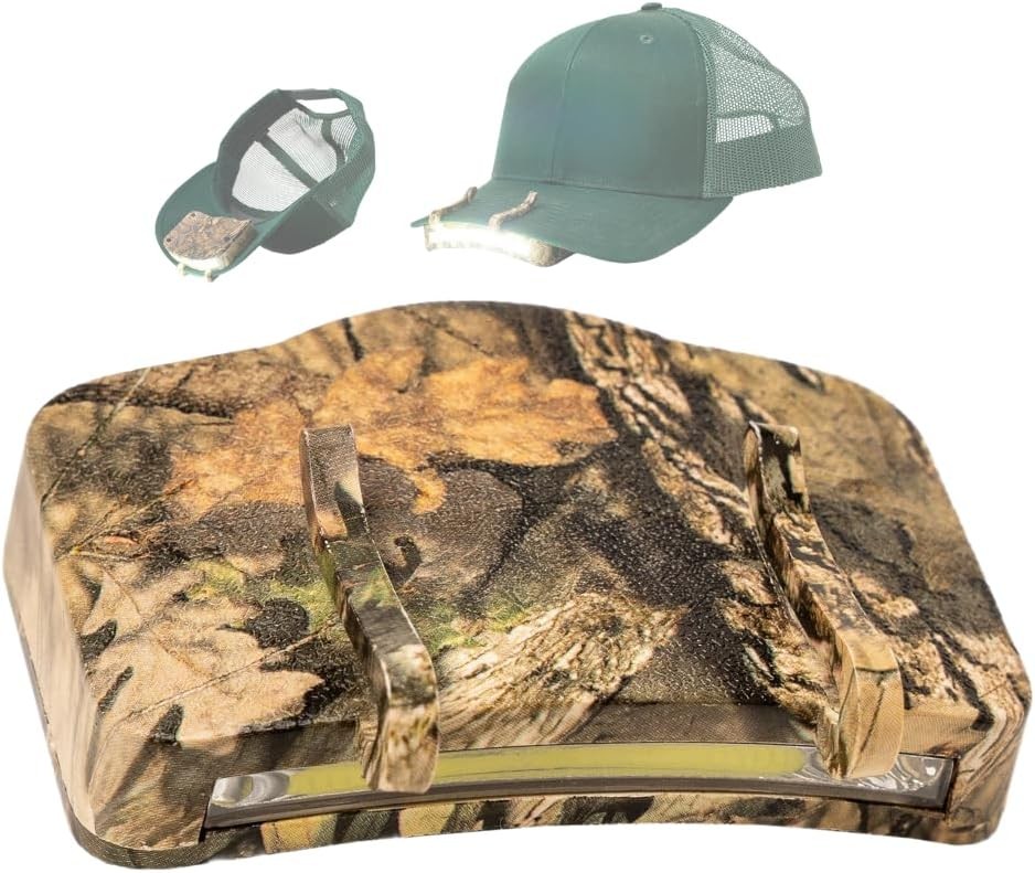 MODERN NEEDS Night Vision Cap Light –Compact, Clip-On Hat Flashlight Powered b