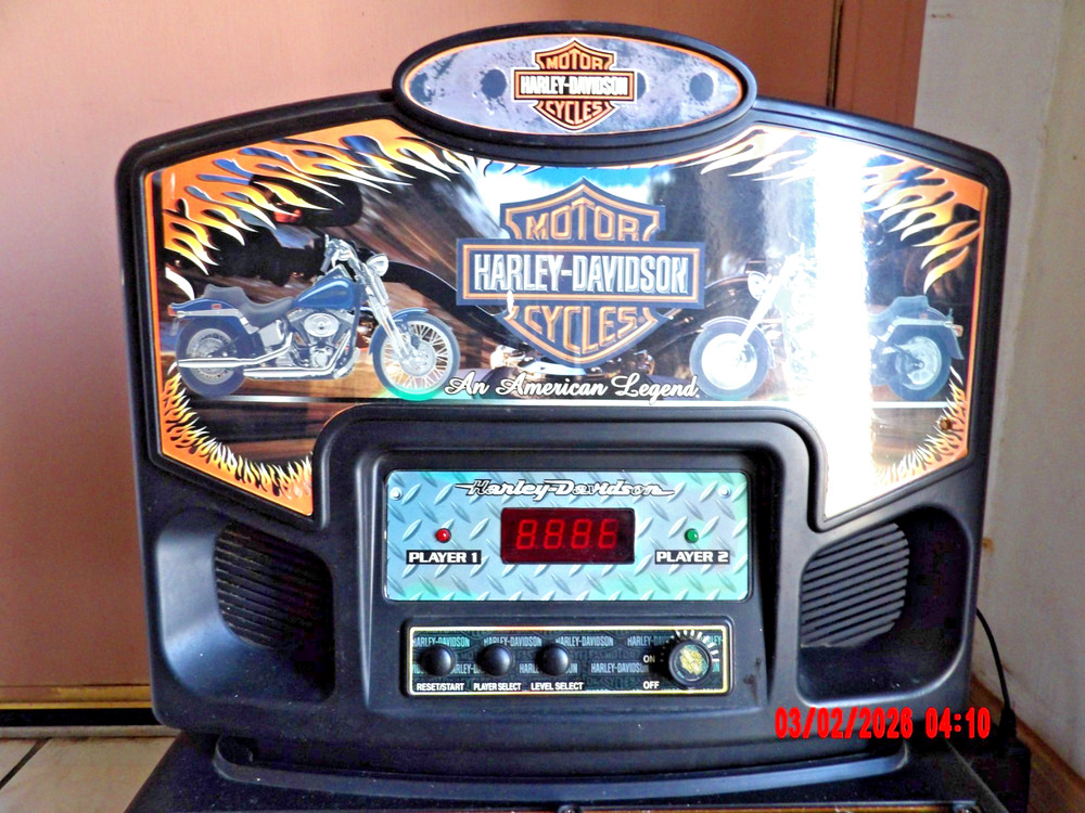 Vintage Harley Davidson Pinball Machine
