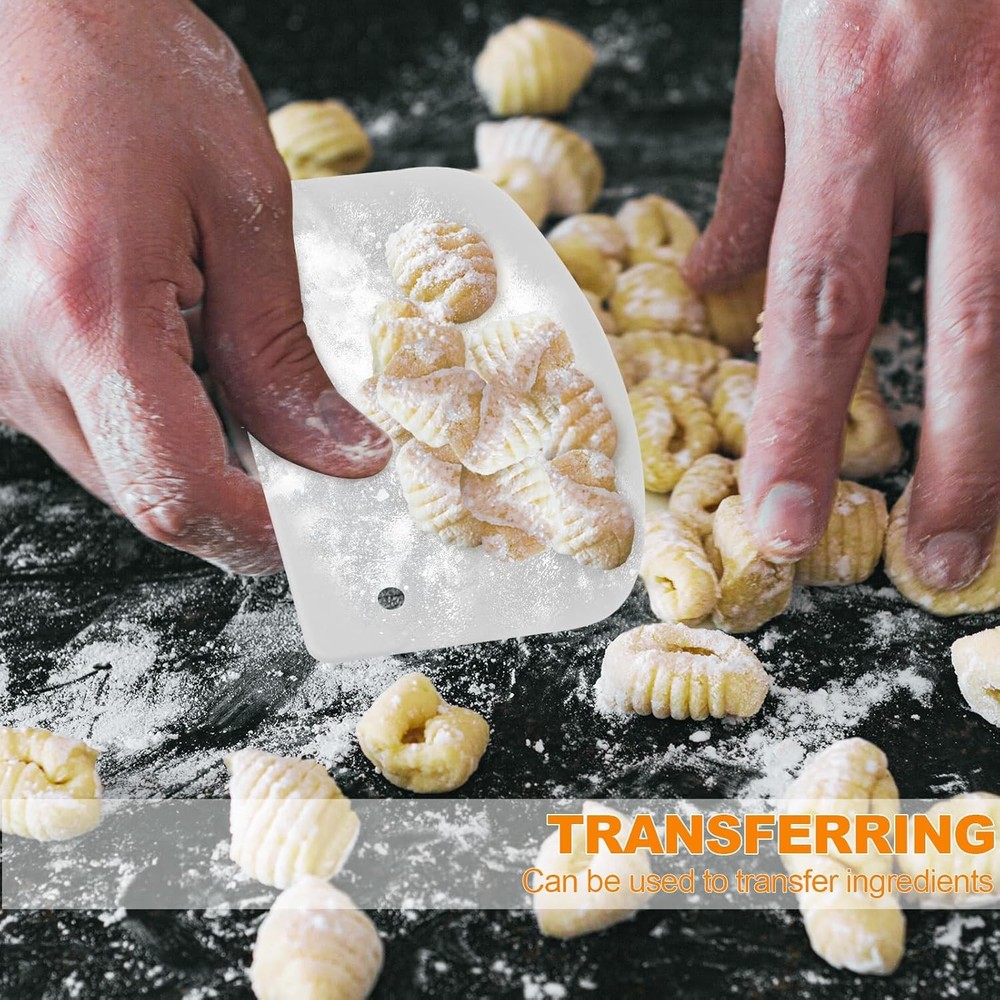 3 Pieces Food Dough Scraper, Plastic Multi - Purpose Kitchen Pastry Cutting Tool