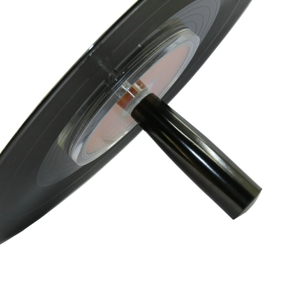 LP Vinyl Record Cleaner Clamp handle Record Label Saver Protector Clean Tool