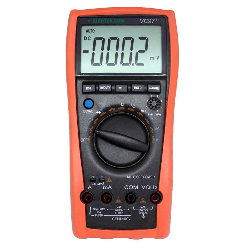 Aidetek VC97+ 3999B LCD Auto range multimeter  US