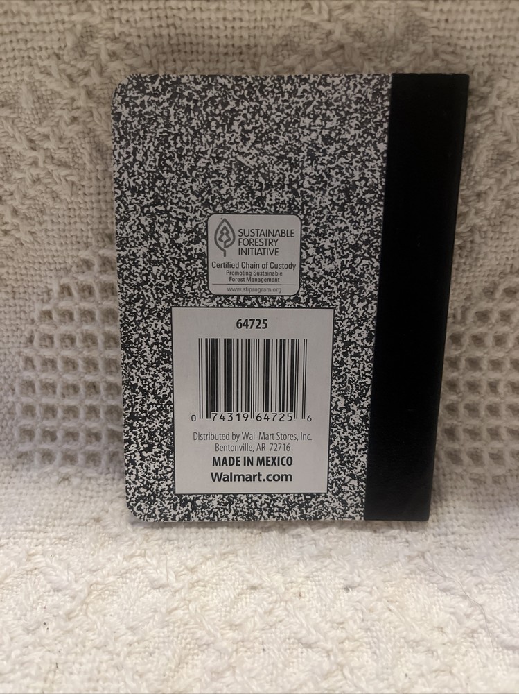 Mini Marble Composition Notebook Vintage Walmart Brand