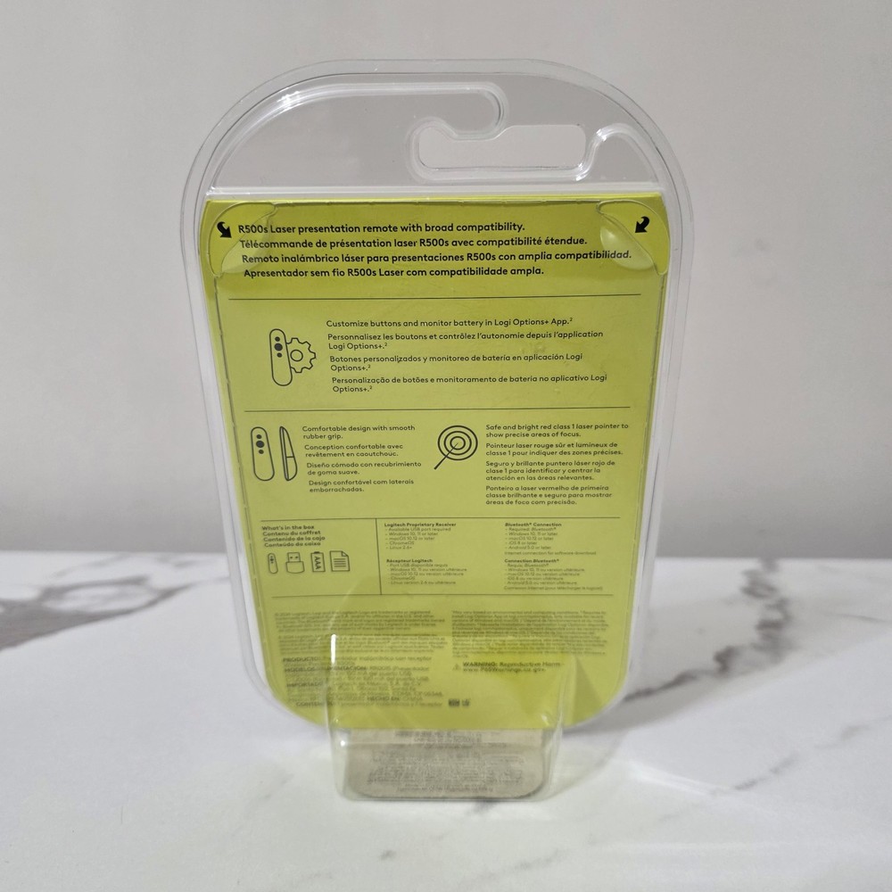 Logitech R500 Wireless Presenter Laser Graphite