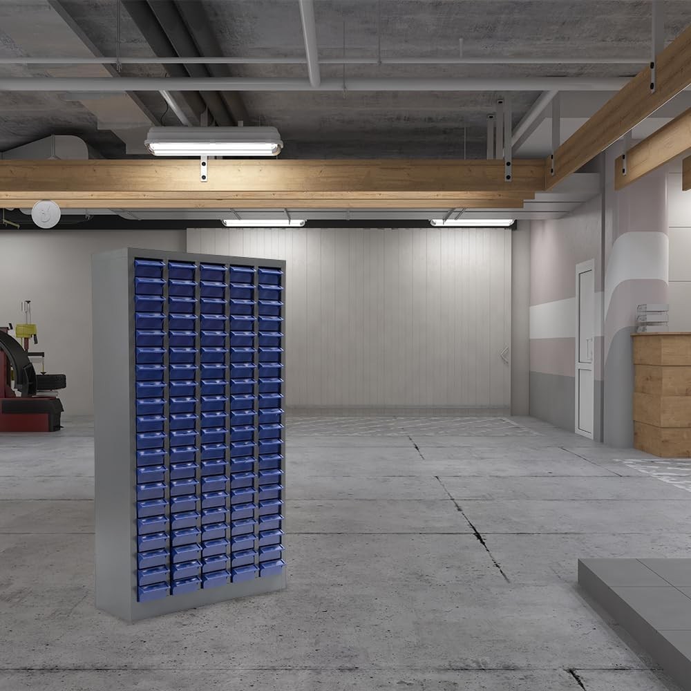 100 Drawers Bolt & Nut Storage Cabinet, Hardware Tool Organization Shelves