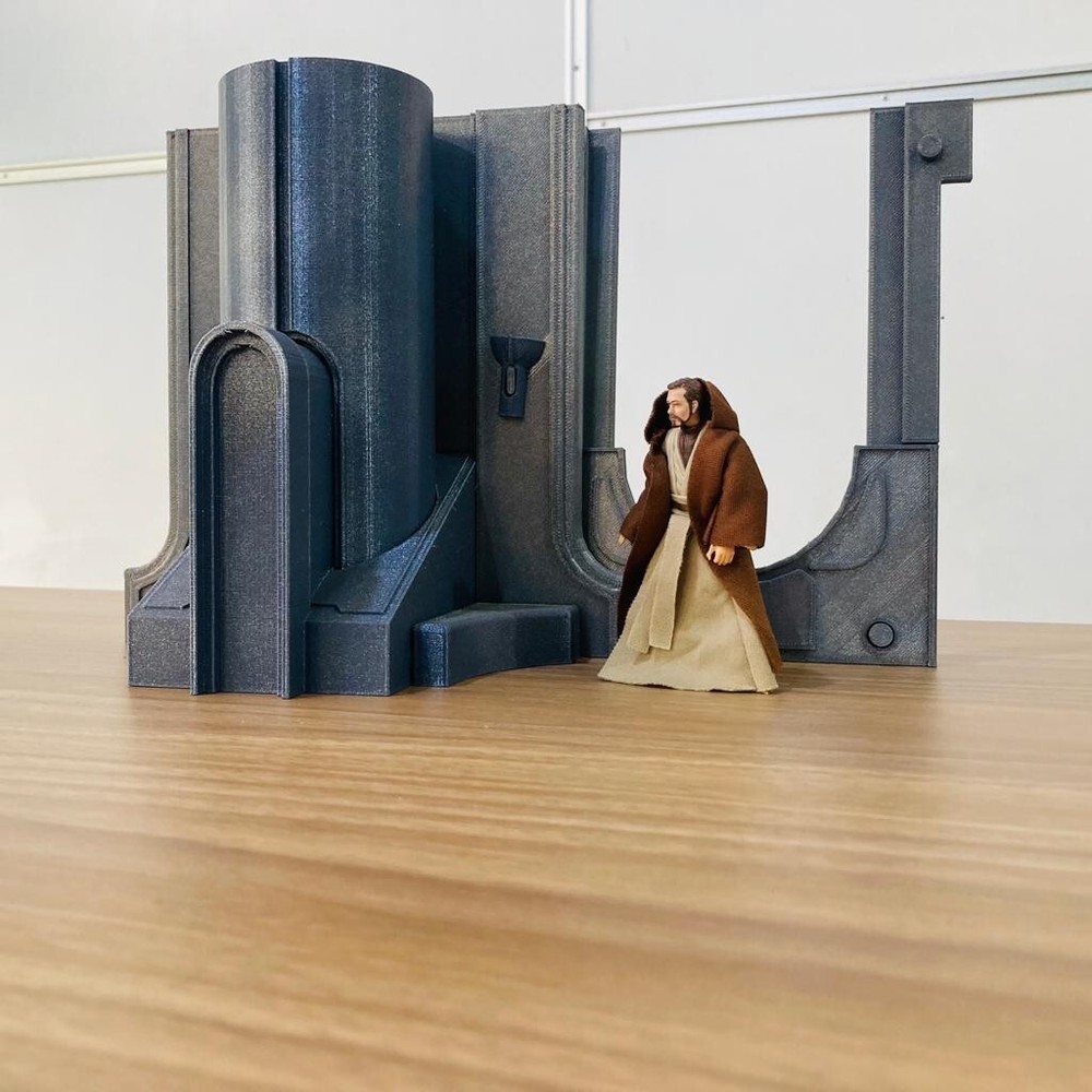 Jedi Temple Corridor Diorama For 3.75 in (1:18) Figure