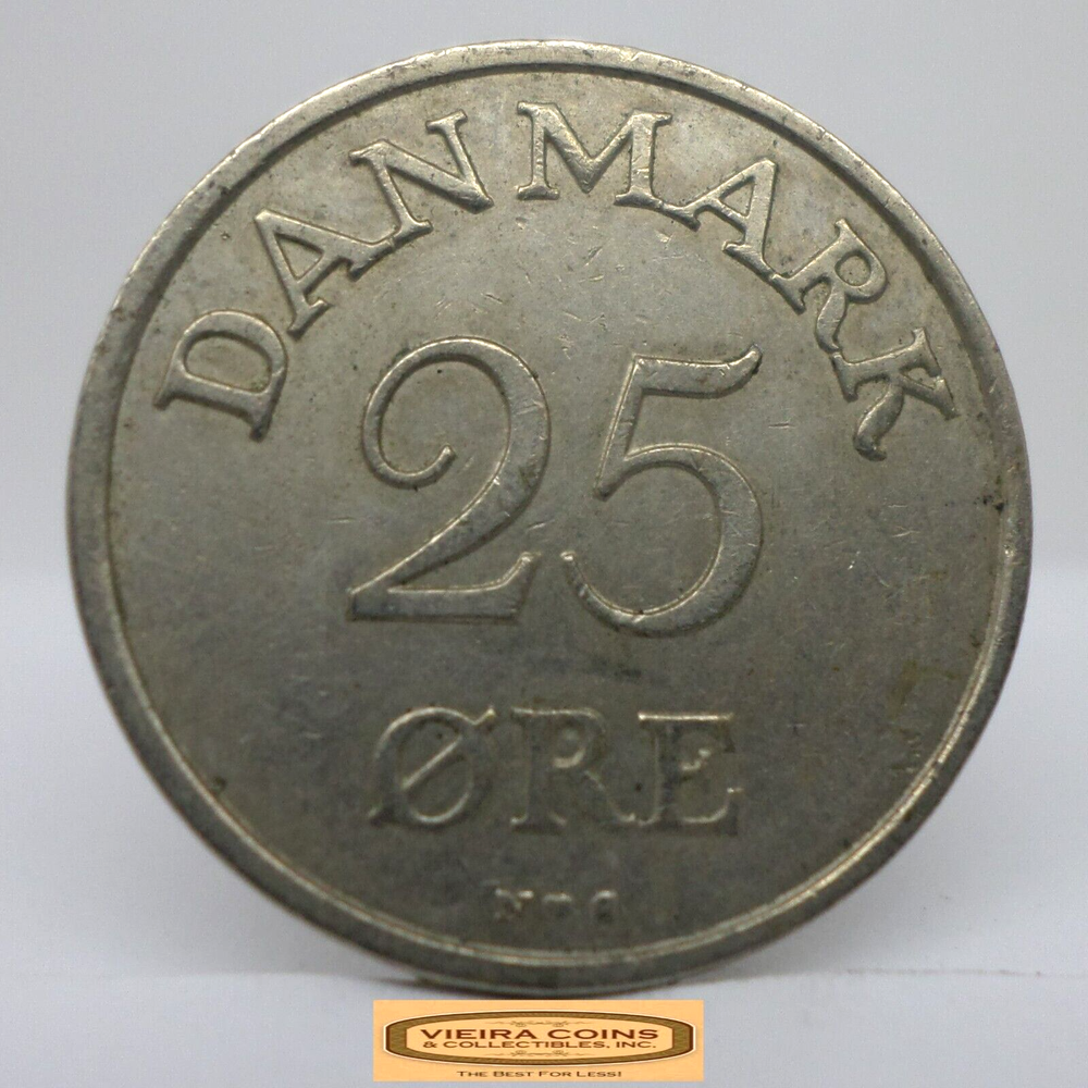 1954 Denmark 25 Ore - #C37820NQ