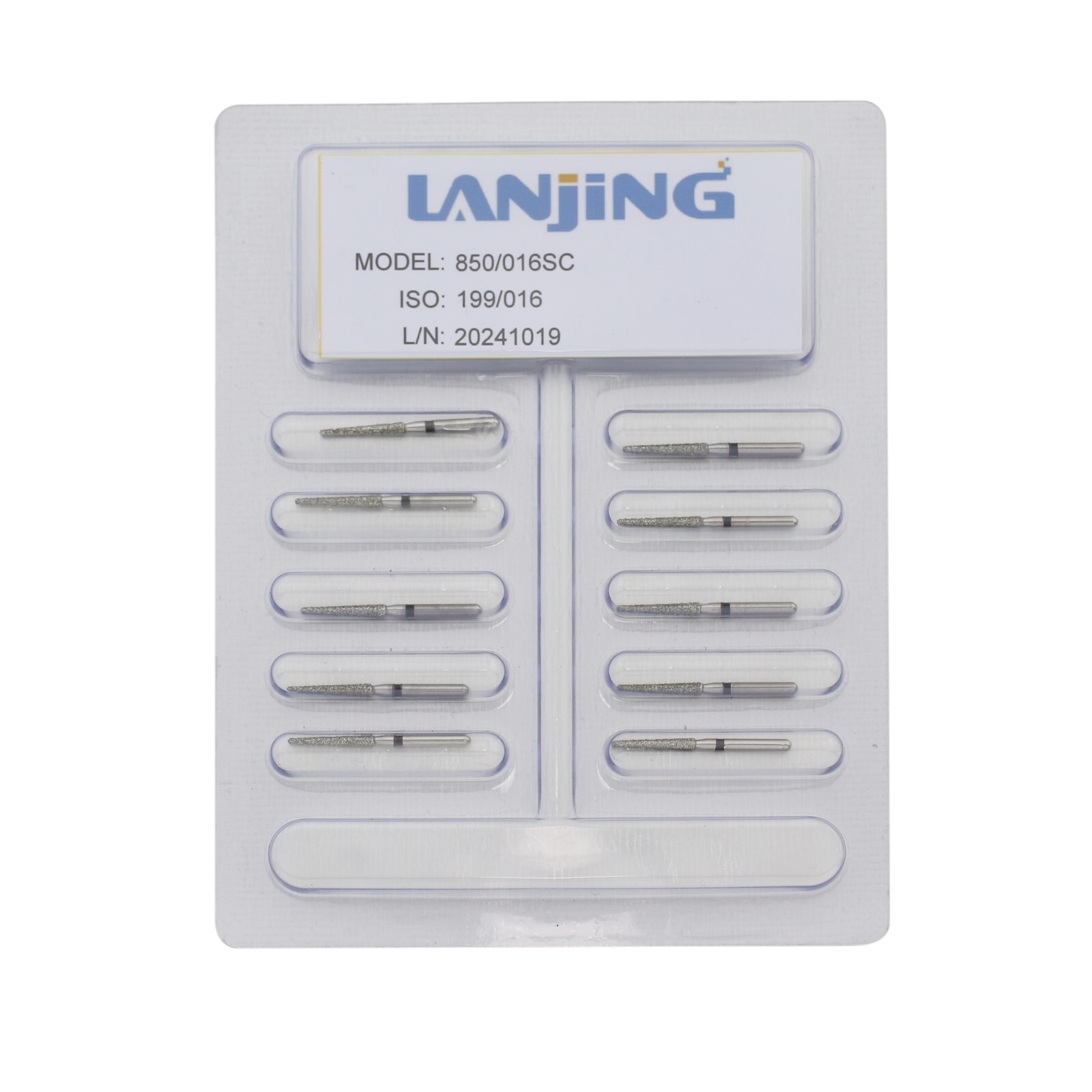 Dental Diamond Burs FG 850/016SC Round End Taper Super Coarse Grit Friction Grip