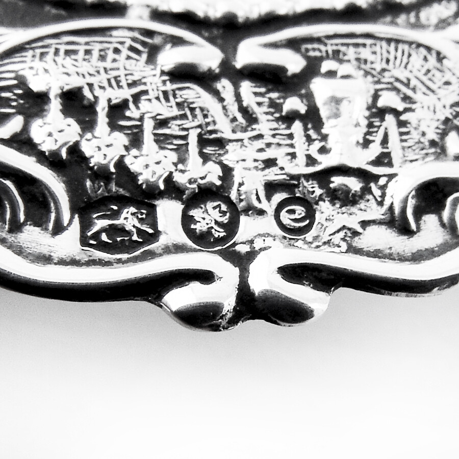 Dutch Openwork Tea Strainer Windmill Handle 833 Silver 1964