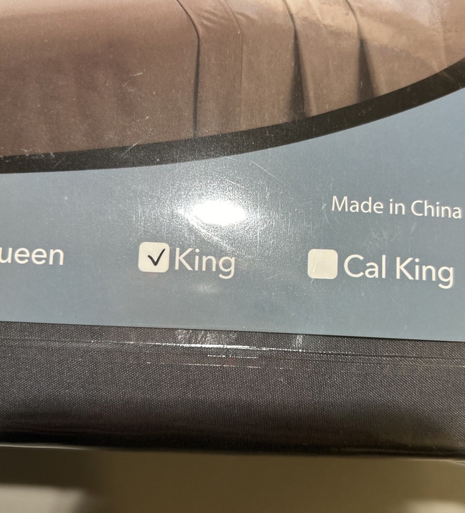 ilavande Bed Sheets (King) Grey New In Package