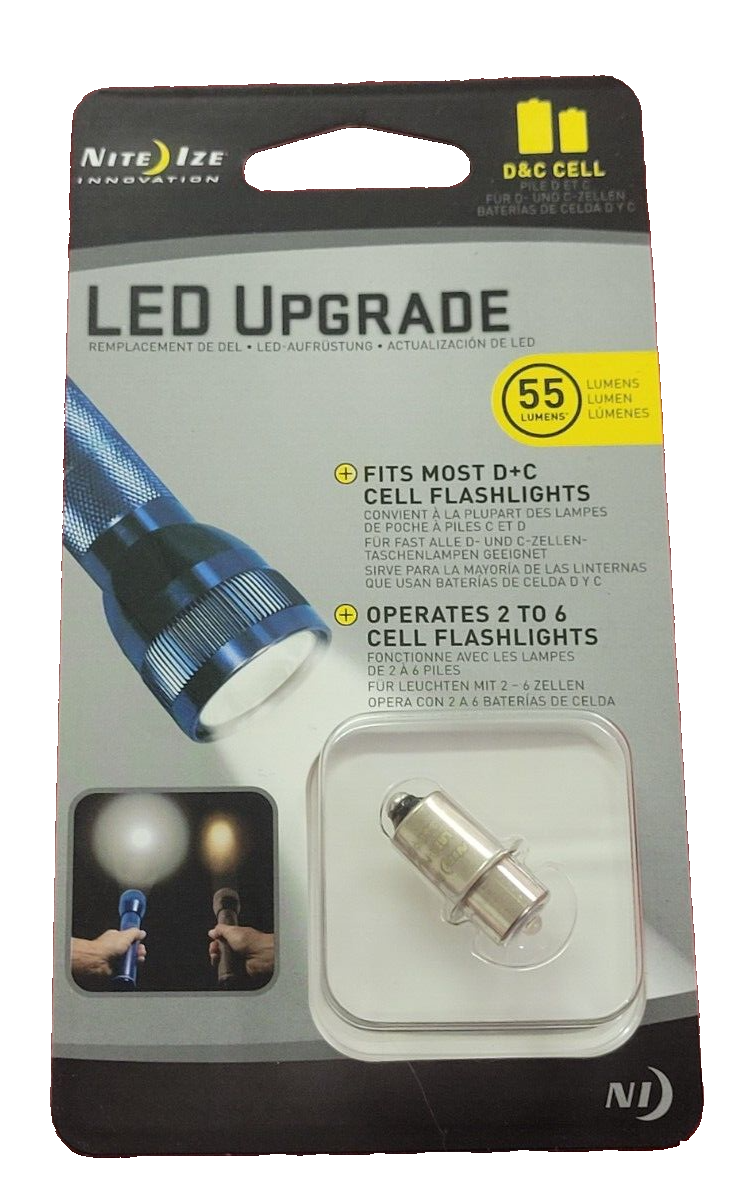Nite Ize LBR2-07-PR LED Bulb Upgrade for C & D Cell Flashlights Up to 6 Cell