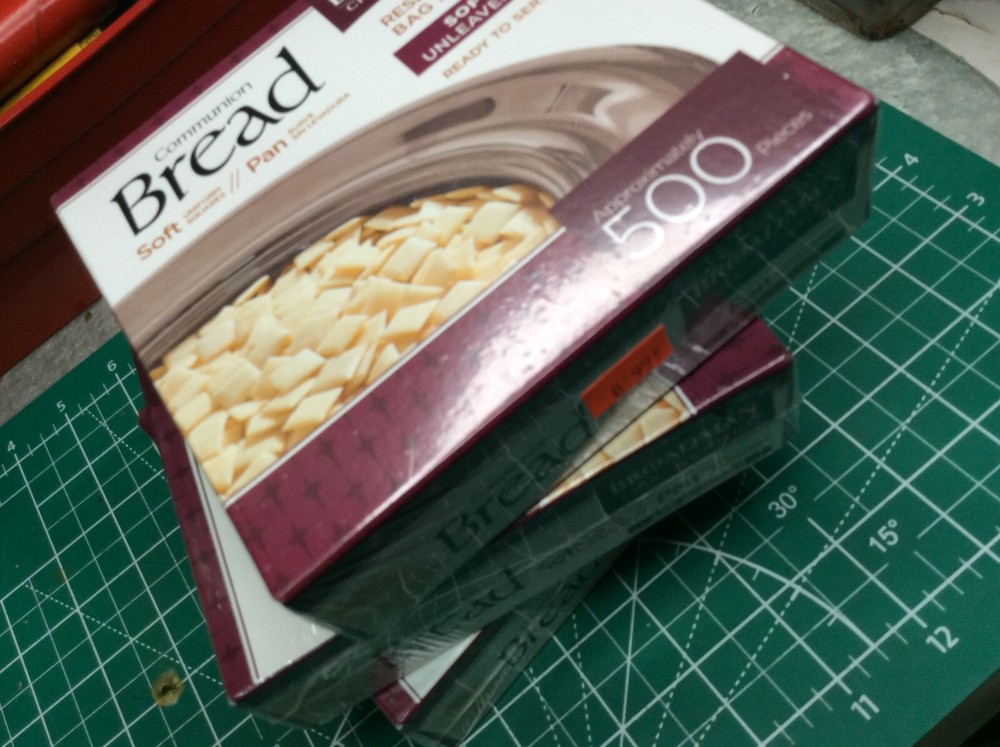 3 boxes Broadman Communion Bread (SOFT) 1500 Pieces Total             (328)