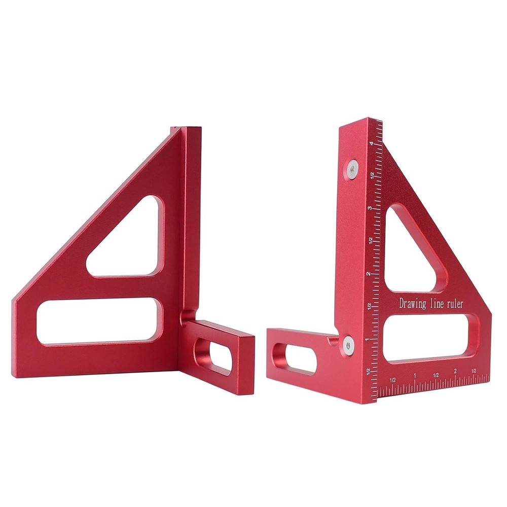 Aluminum Alloy Multi-Angle Ruler - High Precision Measuring Tool for Woodworkers