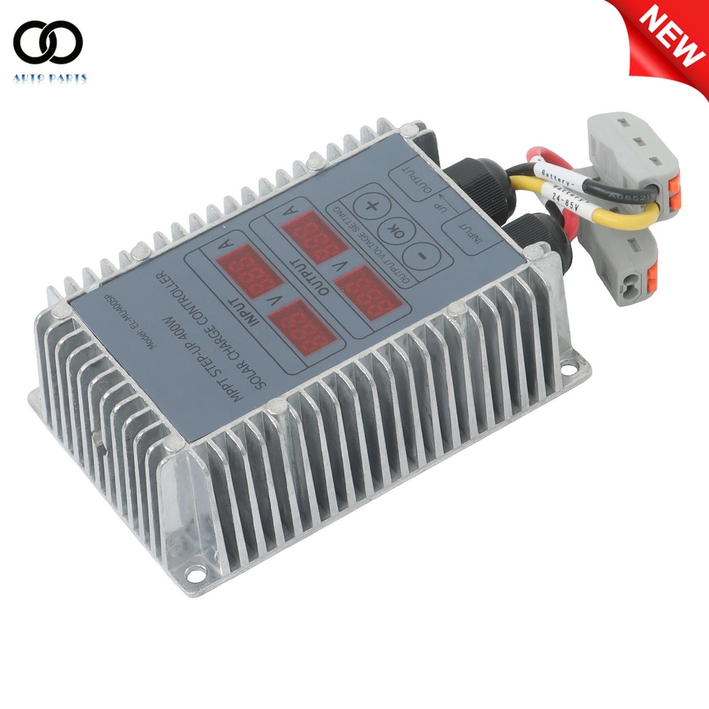 Solar Battery Charge Controller Boost MPPT 24-85V LED Display Adjustable 400W