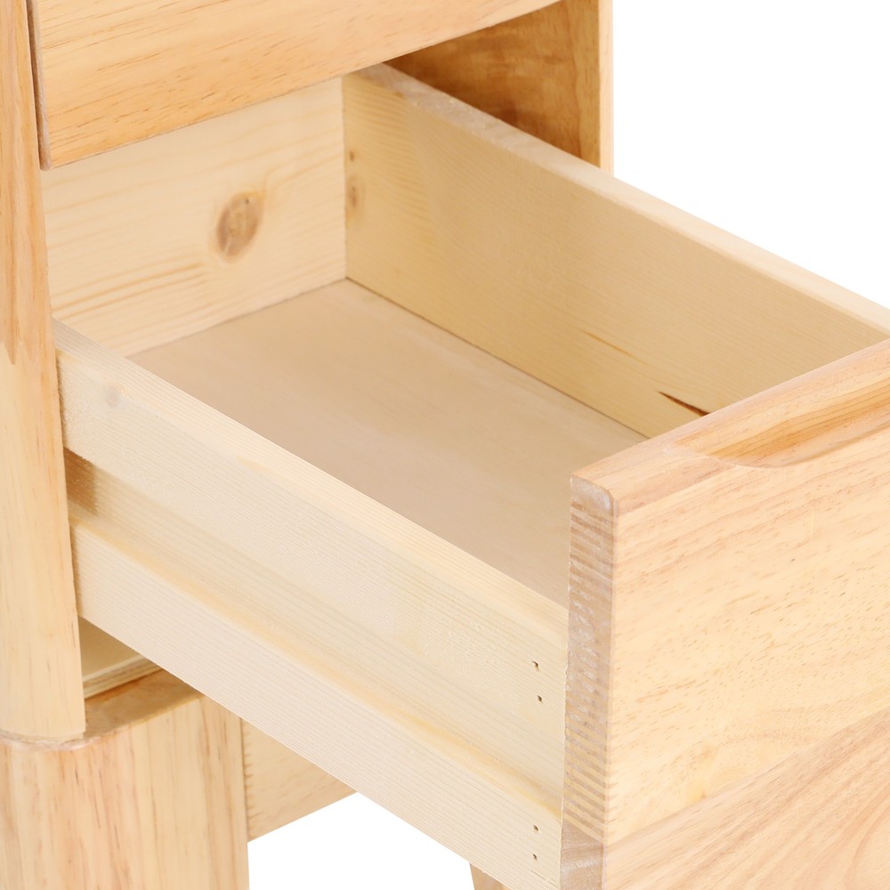 Wood Bedside Table, Sofa Side Table, Bedside Table with Drawers Bedside Table