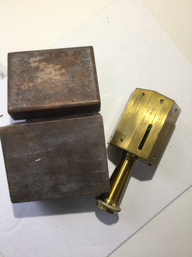 vintage brass instrument Optical Square Setting Out Tool
