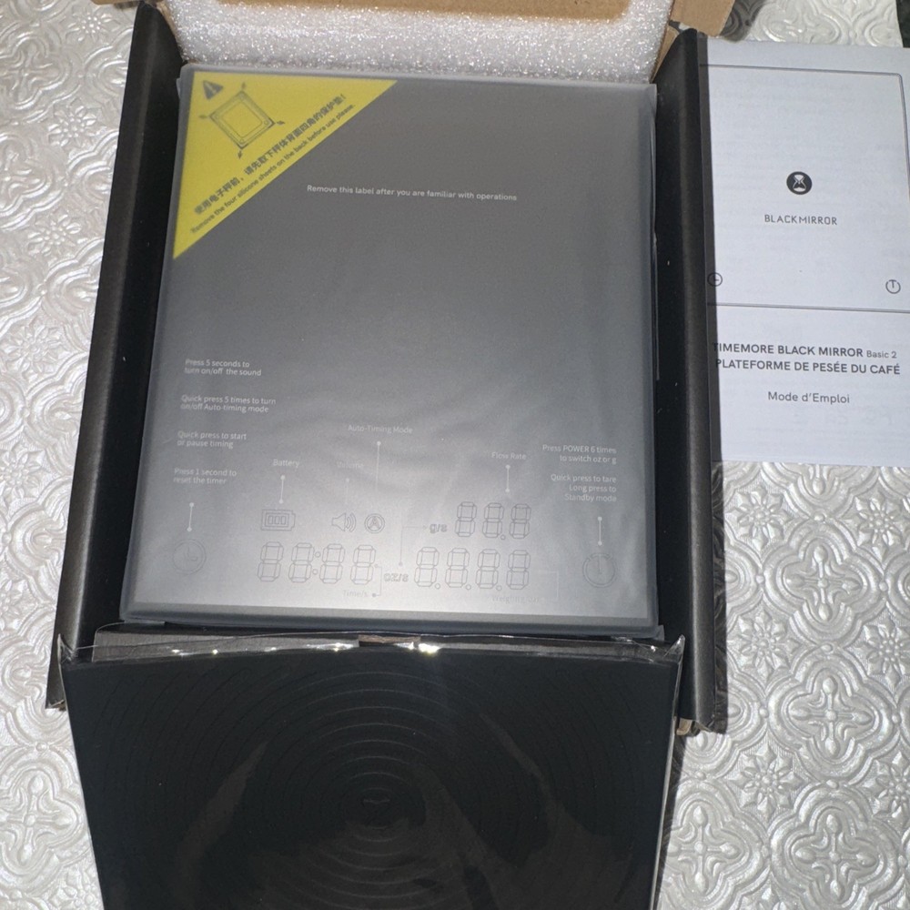 Black Mirror Basic 2 Coffee Espresso Scale BRAND NEW