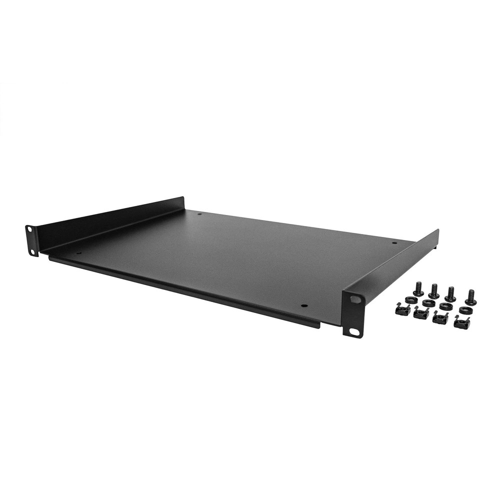 StarTech 1U Server Rack Cabinet Shelf Fixed 12" Deep Tray SHELF1U12FIXEDS