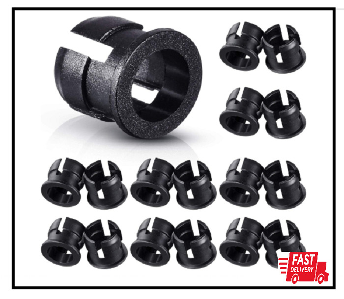 200Pcs Black Plastic 5 Mm LED Holder Light Emitting Diode Holder Clip Display Pa