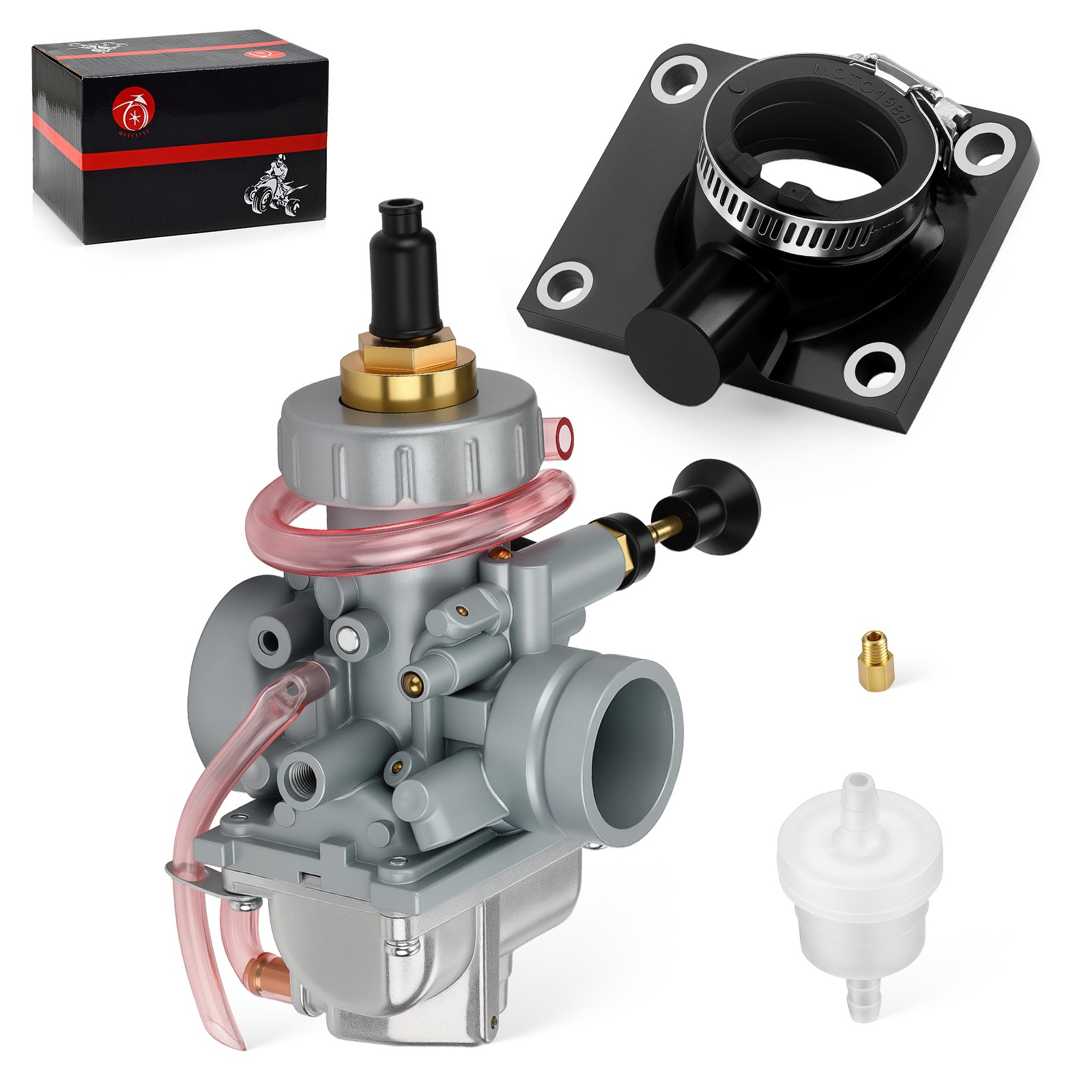 Carburetor Carb + Intake Manifold Boot For Yamaha Blaster 200 YFS200 1988 - 2006
