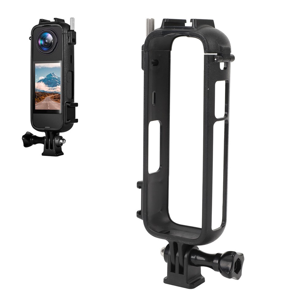 Action Camera Cage Plastic Anti Fall Camera Protective Frame with Cold Shoe