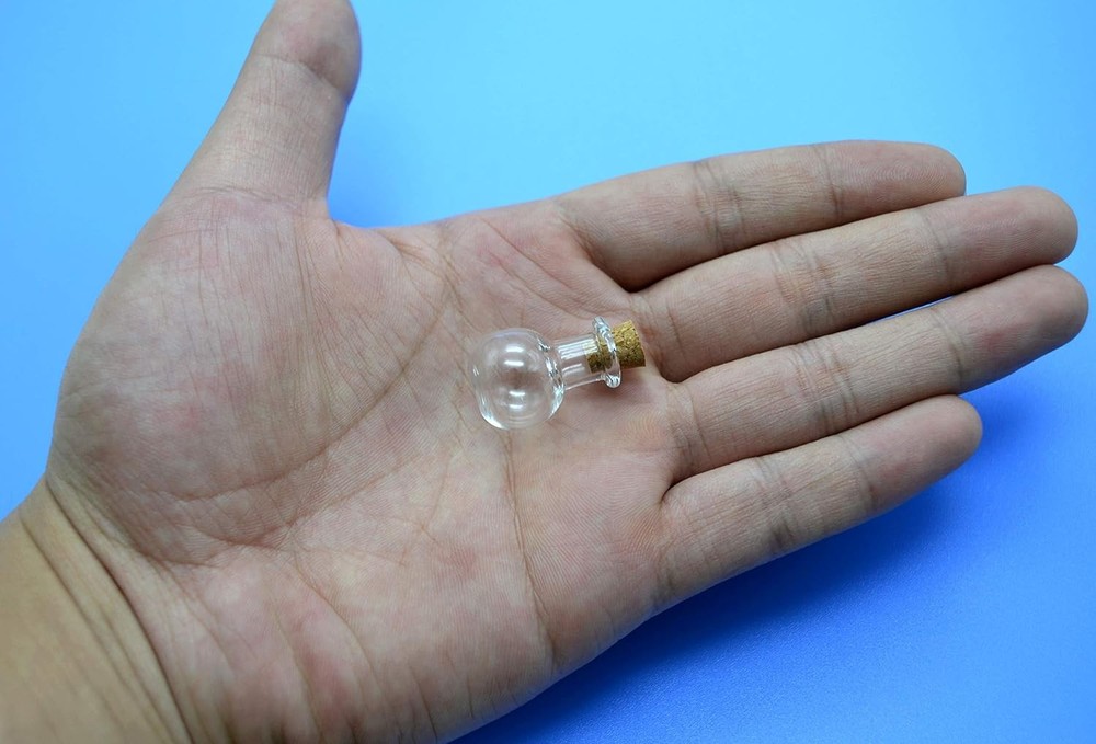 Mini Glass Bottle with Cork Stopper
