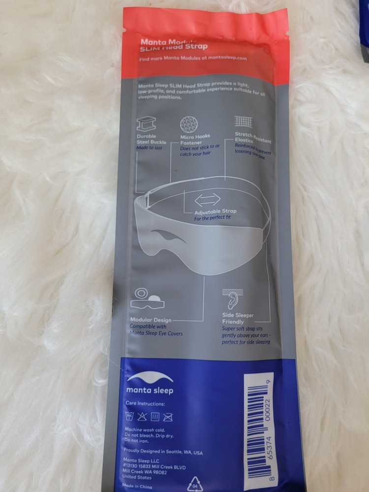 Manta Sleep Module Slim Head Strap ONLY NEW SEALED " STRAP ONLY"