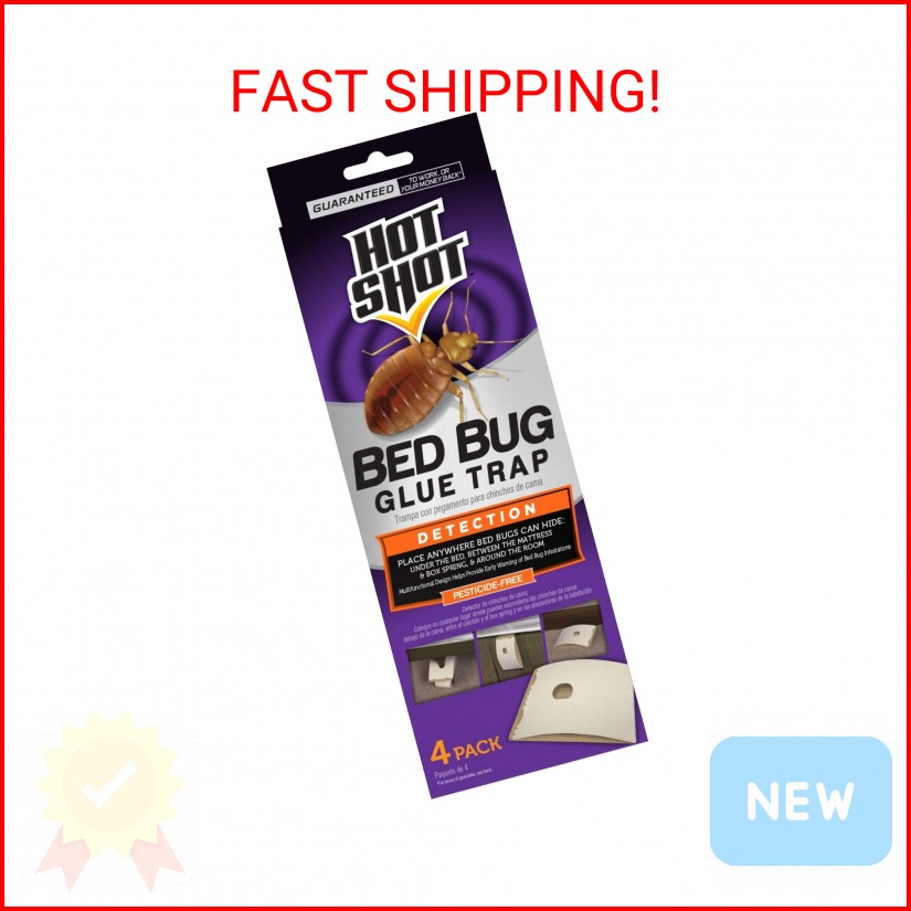Hot Shot Bed Bug Glue Trap 4 ct